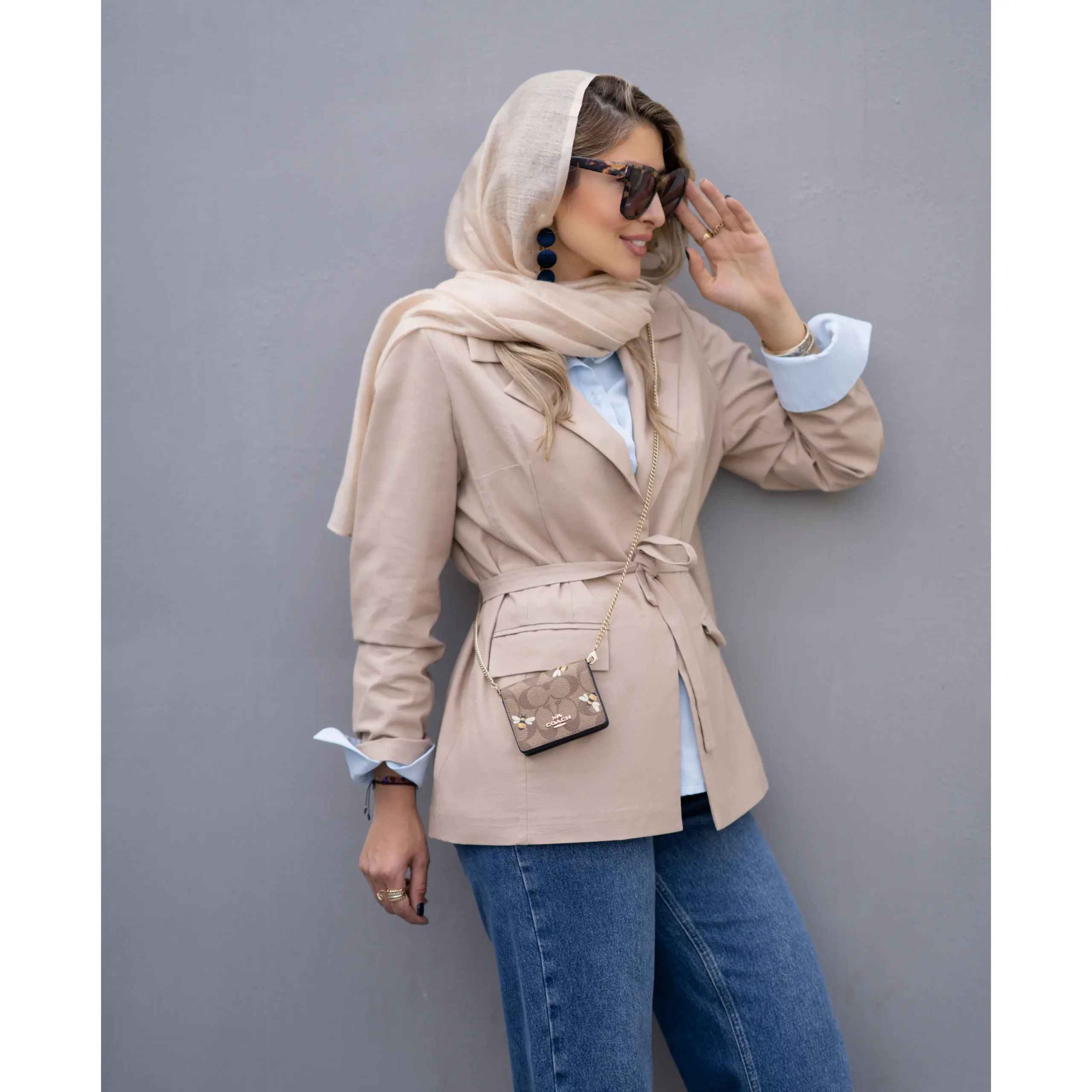 کت کمربند دار زارا - Image 4