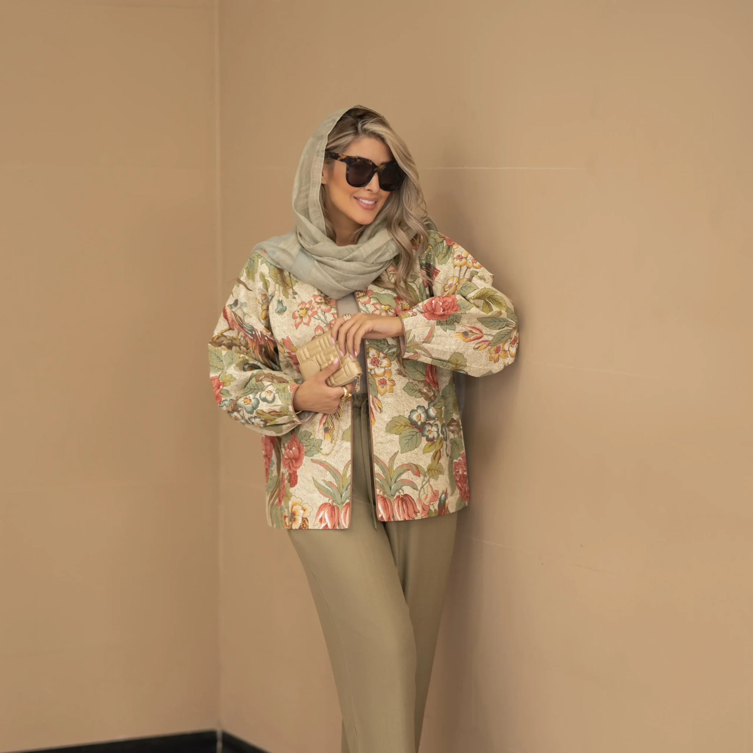 شلوار لینن سبز خمره ای - Image 4